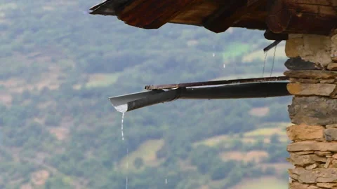 Rudimentary drain. Slow Motion. Stock Footage 265480087