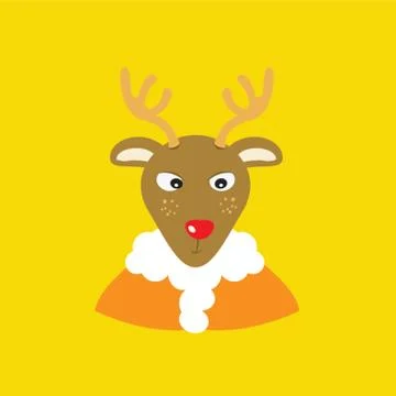 Rudolf The Reindeer Stock Illustration