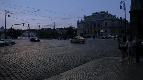 Rudolfinum Timelapse Stock Footage 53495591