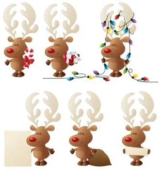 Rudolph in action Illustrazione stock