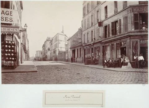 Rue Pascal Rue Pascal (rue Mouffetard). Paris (Fifth arr.). Photograph of ... 写真素材