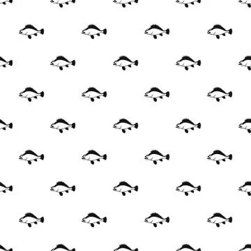 Ruff fish pattern, simple style Stock Illustration