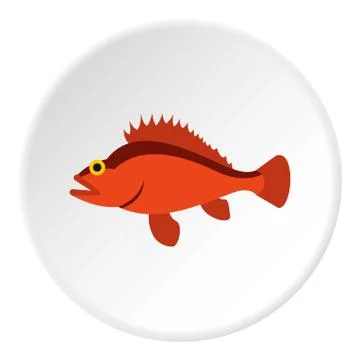 Ruff icon, flat style Stock Illustration