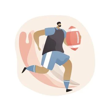 Rugby abstract concept vector illustration. Stock Illustration
