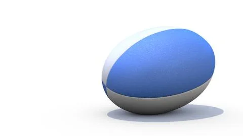 Rugby ball 3D render for world cup Stock Illustration