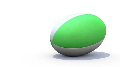 Rugby ball 3D render for world cup Stock Illustration