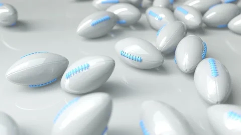 Rugby Ball Drop Stock-Footage 143565784