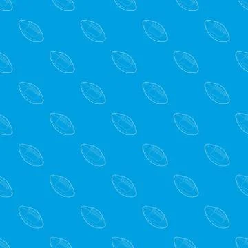Rugby ball pattern seamless blue Stock Illustration