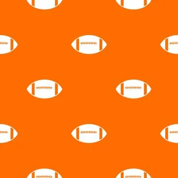 Rugby ball pattern seamless Stock Illustration