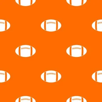 Rugby ball pattern seamless Stock Illustration
