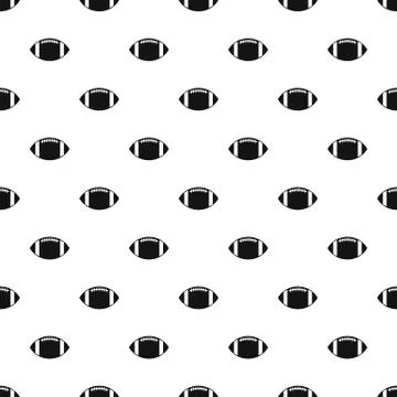 Rugby ball pattern, simple style Stock Illustration