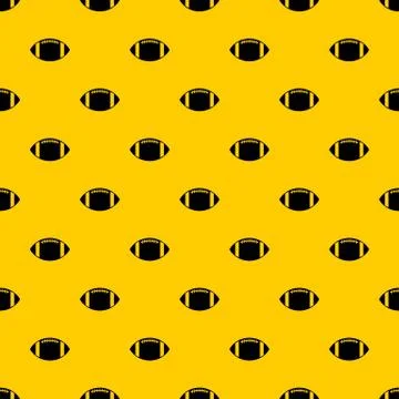 Rugby ball pattern vector Stock Illustration