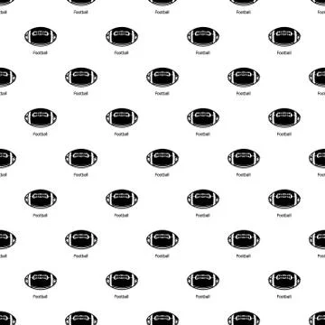 Rugby ball pattern vector seamless Stock Illustration