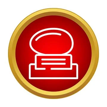 Rugby ball trophy icon symbolizing sports achievements Stock Illustration