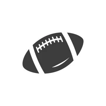 Rugby ball Vector isolated on white background. Stock Illustration