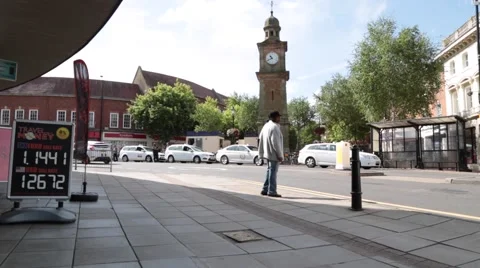 Rugby Clock Tower Stock Footage 65859932
