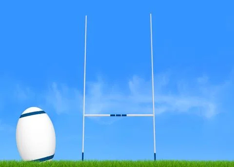 Rugby conversion Stock Illustration