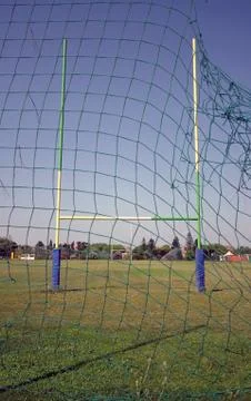 Rugby field post Stock Photos