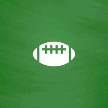 Rugby flat icon Stock Illustration