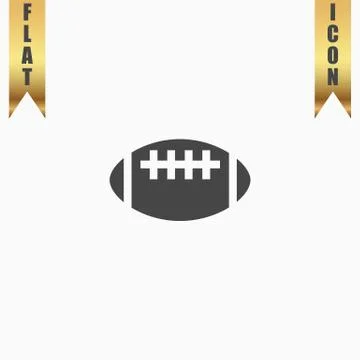 Rugby flat icon Stock Illustration
