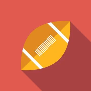Rugby flat icon Stock Illustration