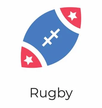 Rugby Football Vector Illustrazione stock
