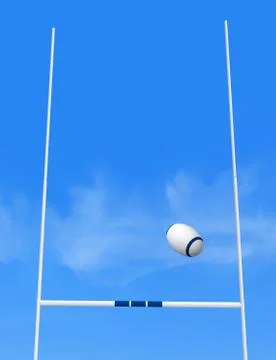 Rugby goal Stock Illustration