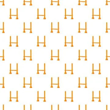 Rugby goal posts repeating pattern seamless background Stock Illustration