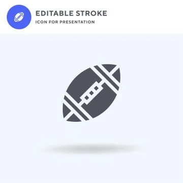Rugby icon vector, filled flat sign, solid pictogram isolated on white, logo 스톡 일러스트