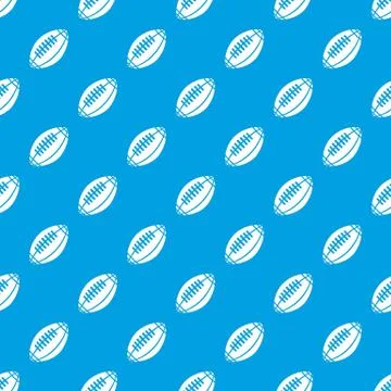 Rugby pattern seamless blue Stock Illustration