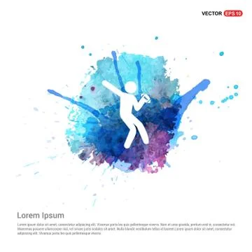 Rugby Player Icon Illustrazione stock