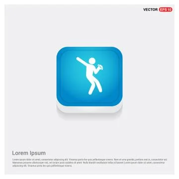 Rugby Player Icon Illustrazione stock