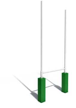 Rugby Posts Isolated Stock Illustration