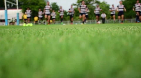 Rugby practice Stock Footage