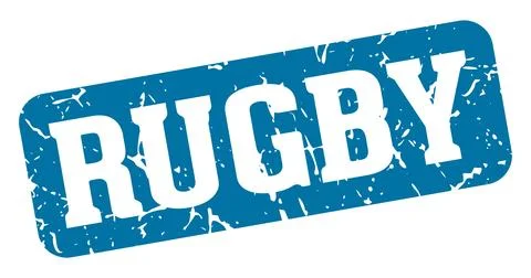Rugby rectangular sign. rugby stamp Stockillustratie
