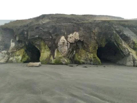 A rugged and empty beach in Crescent City Stock Photos