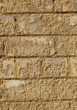 Rugged brick wall - close up Stock Photos