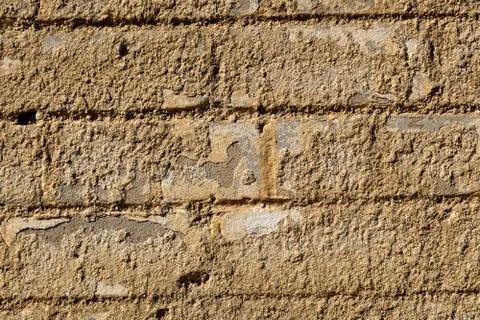 Rugged brick wall - close up Stock Photos