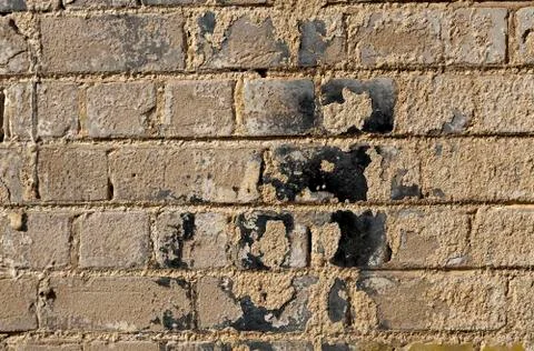 Rugged brick wall Stock Photos