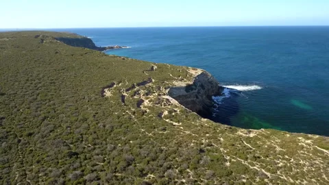 Rugged cliffs aerial HD Stock Footage 280176953