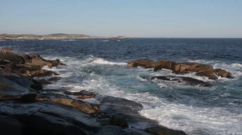 Rugged Coast of Nova Scotia Stock Footage 63475186