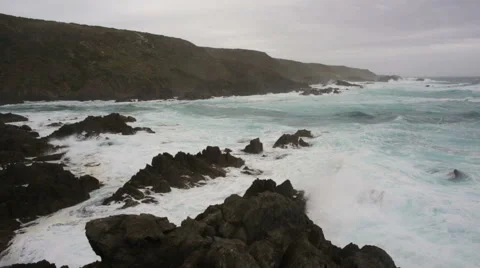 Rugged coastline Stock Footage 52457209