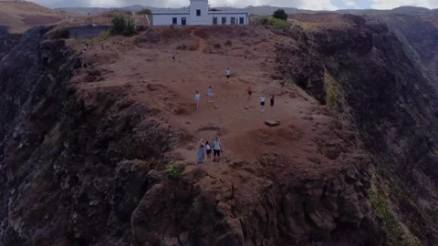 Rugged Coastline of Madeira - A Drone Perspective Stock Footage 296326879