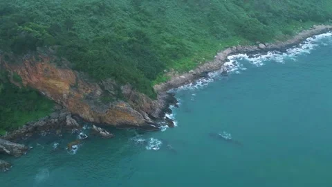 Rugged Coastline With Waves Stock Footage 322823281