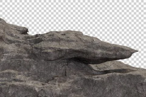 Rugged, dark grey rock surface with pronounced texture and cracks Stock Photos