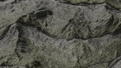 Rugged Dark Stone Surface Texture 3d render. Stock Illustration