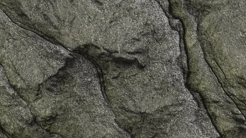 Rugged Dark Stone Surface Texture 3d render. Stock Illustration