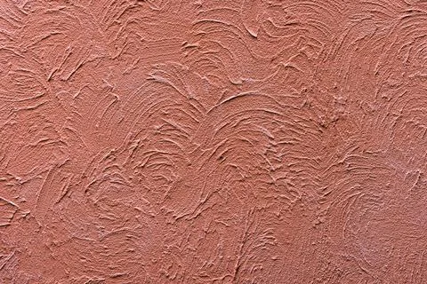Rugged deep orange plaster wall texture background Stock Photos