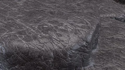 Rugged Gray Stone Surface With Natural Rock Texture 3d render. Stock Photos
