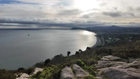 Rugged Irish Cliffs Overlooking the Atlantic Coastline Stock Footage 327624909